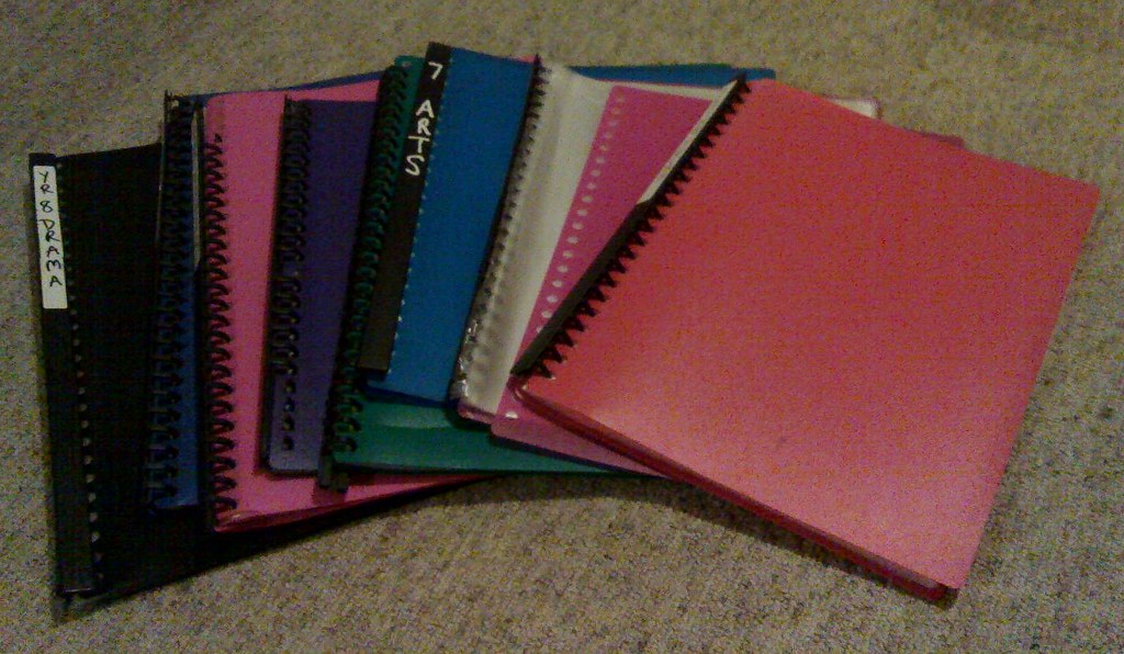 Plastic sleeve folders, Collection of used folders for plas…